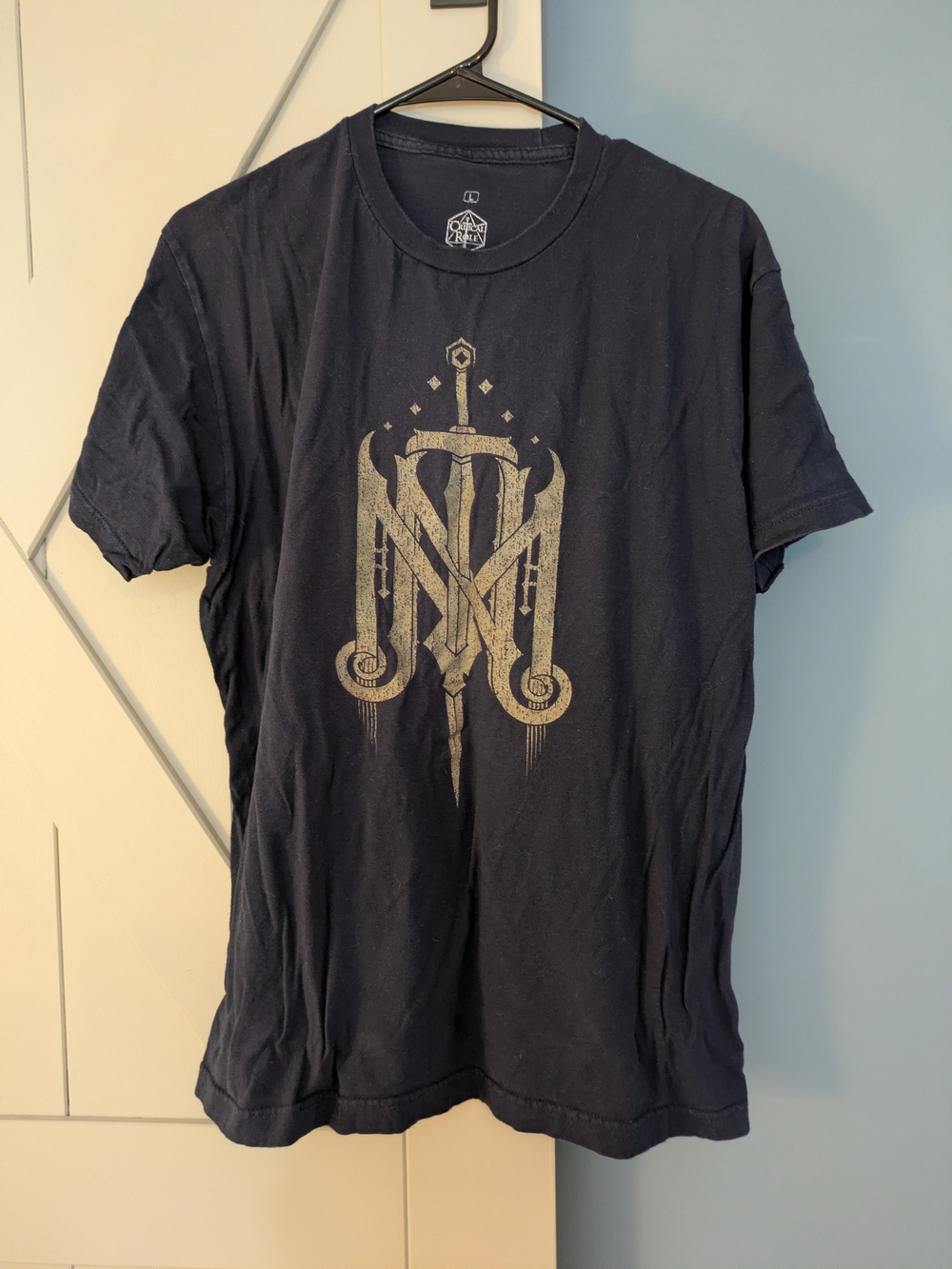 Hot Topic Navy Short-Sleeve Tee Mighty Nine Critical Role